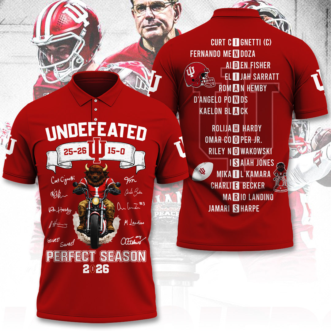 Indiana Hoosiers Football 3D Apparel – TANTN20127