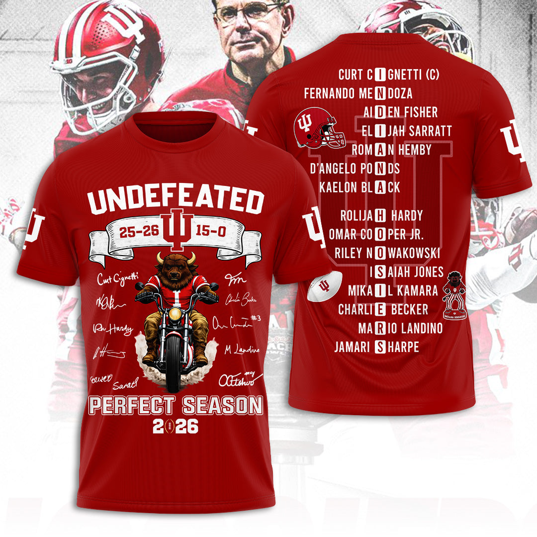 Indiana Hoosiers Football 3D Apparel – TANTN20127