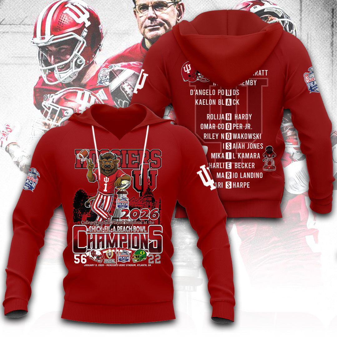 Indiana Hoosiers Football 3D Apparel – TANTN20160
