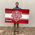Indiana Hoosiers Football 2025 National Champions 3D Double-side House Flag – TANTN20506