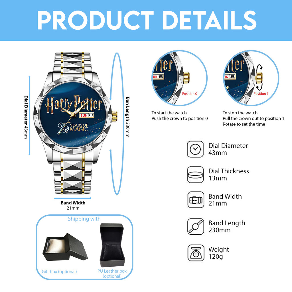 Harry Potter 25th Anniversary 2026 Alloy Luxury Quartz Watch – TANTN20549