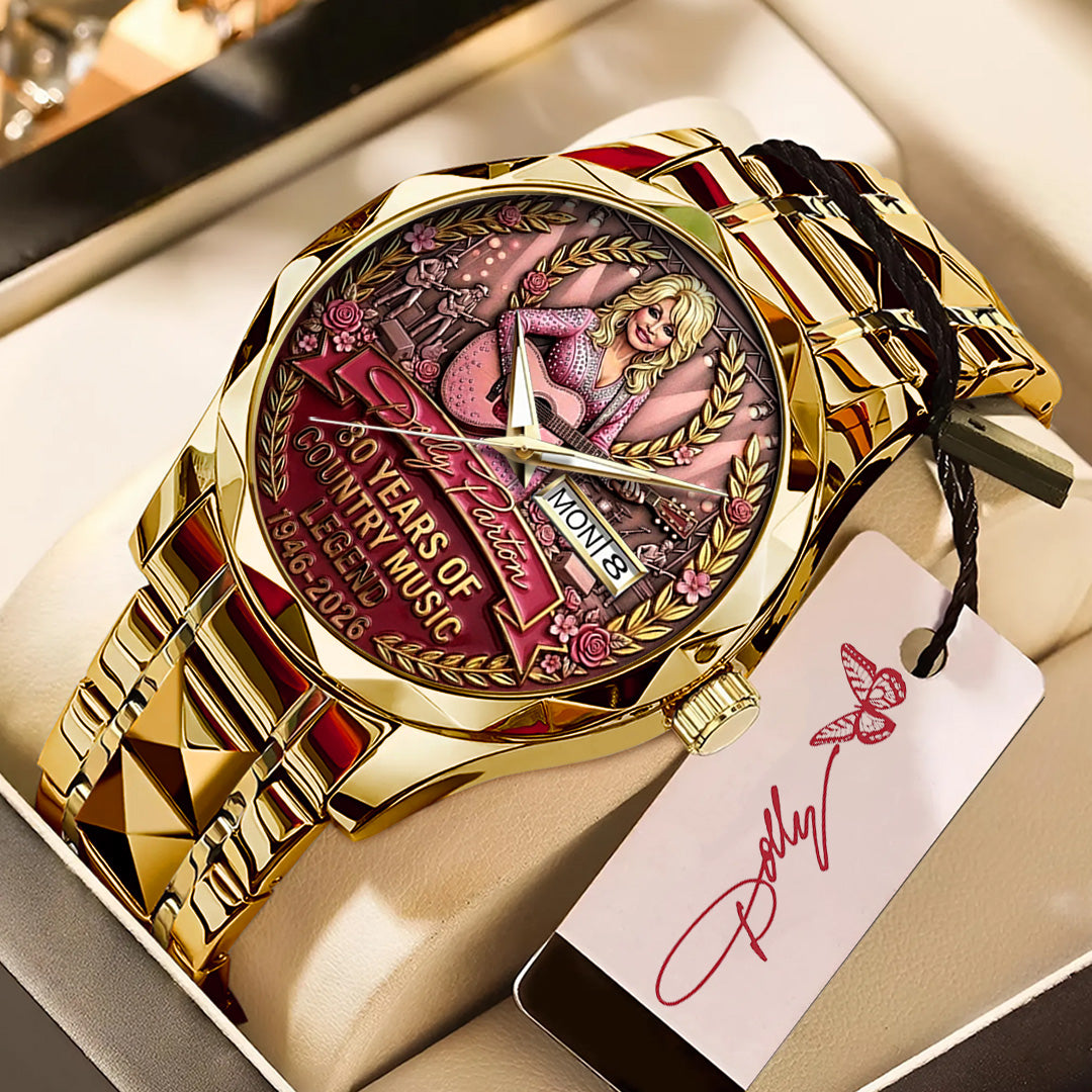 Dolly Parton 80th Anniversary Alloy Luxury Quartz Watch – TANTN20587