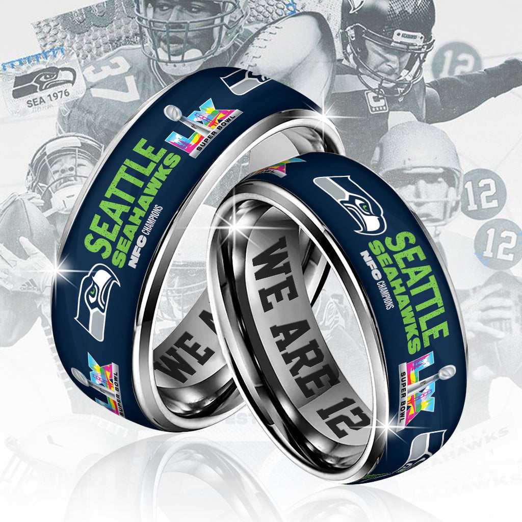 Seattle Seahawks 2025 NFC Champions Custom Alloy Ring – TANTN20635