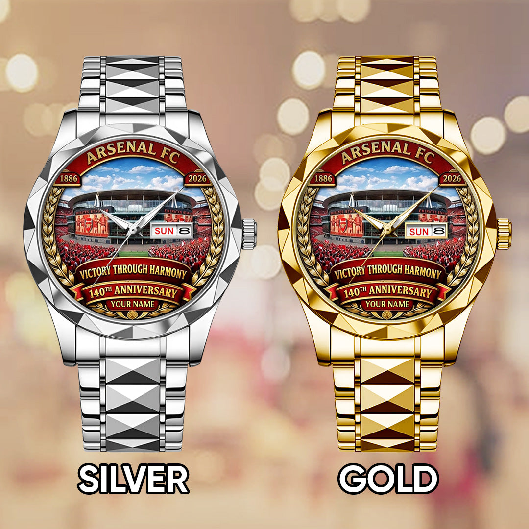 Personalized Arsenal FC 140th Anniversary Alloy Luxury Quartz Watch – TANTN20761