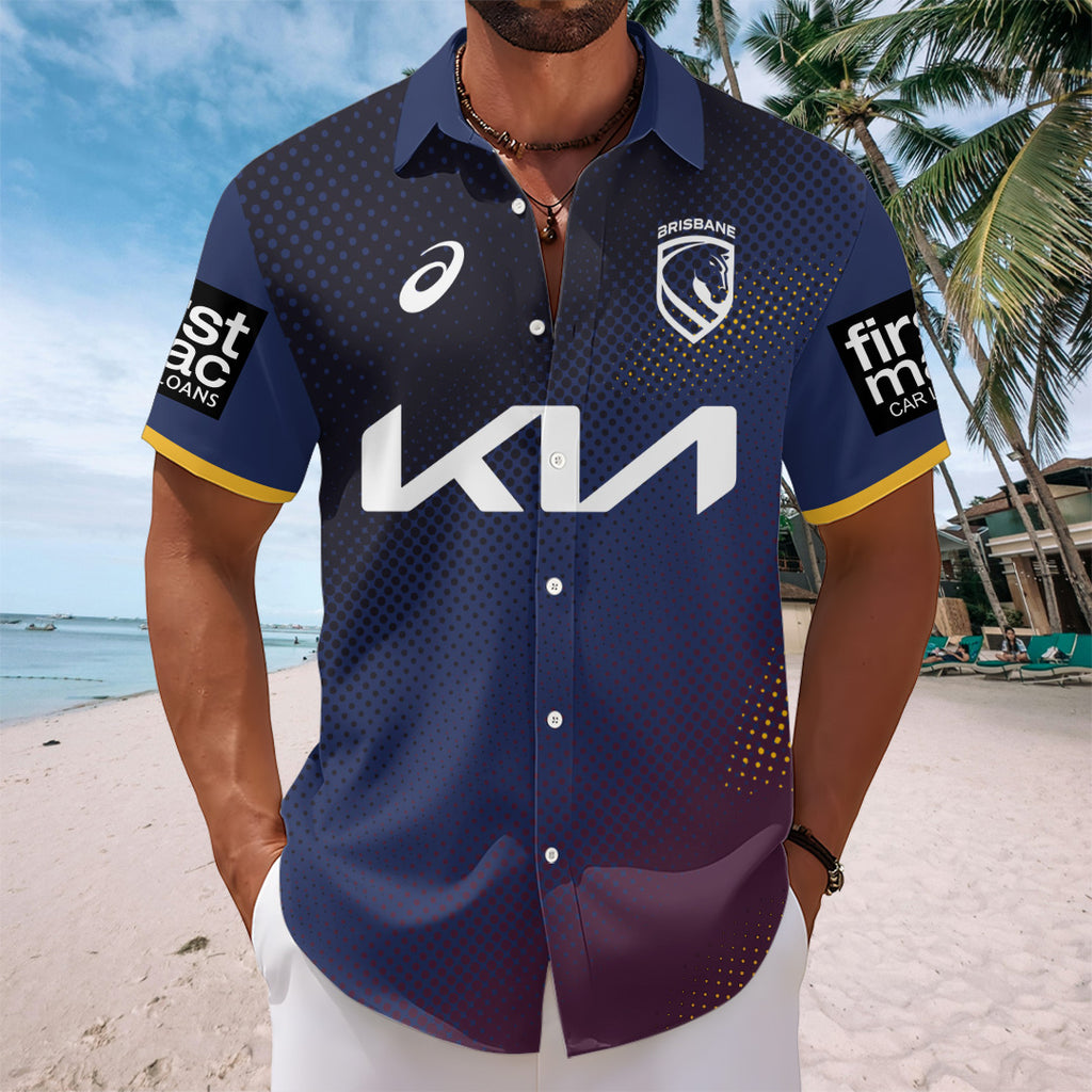 Brisbane Broncos 2026 Short Sleeve Button-Down Shirt – TANTN20876