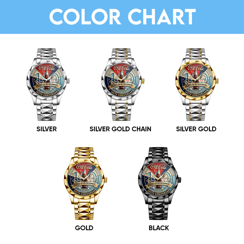 Coca-Cola 140th Anniversary 2026 Alloy Luxury Quartz Watch – TANTN20906