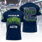 Seattle Seahawks 2025 Super Bowl LX Champions 3D Apparel – TANTN21002