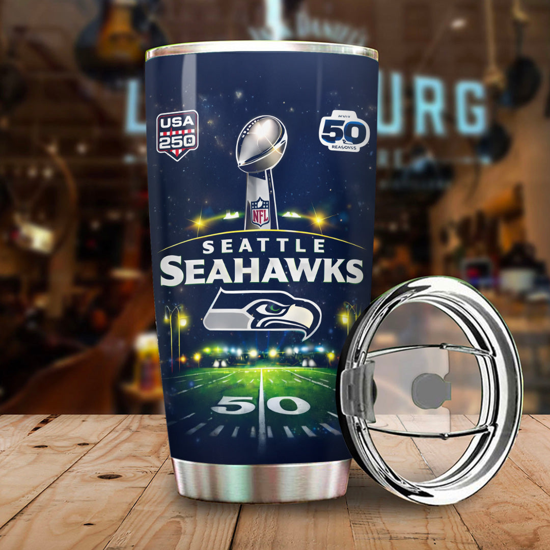 Seattle Seahawks 2025 Super Bowl LX Champions Tumbler Cup – TANTN21027