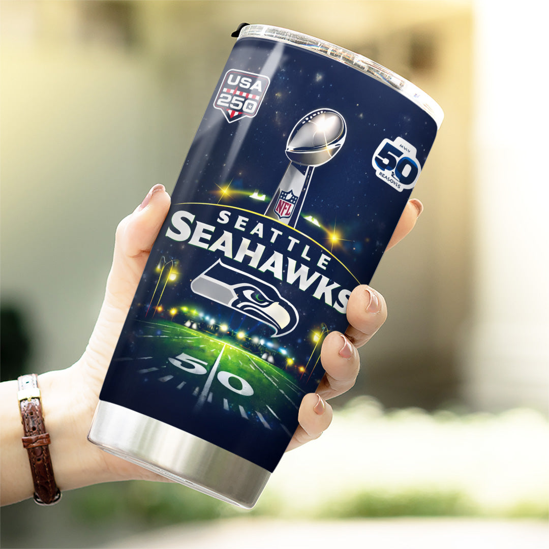 Seattle Seahawks 2025 Super Bowl LX Champions Tumbler Cup – TANTN21027