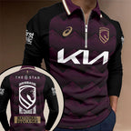 Brisbane Broncos 2026 Mens World Club Zip Polo Shirt – TANTN21106