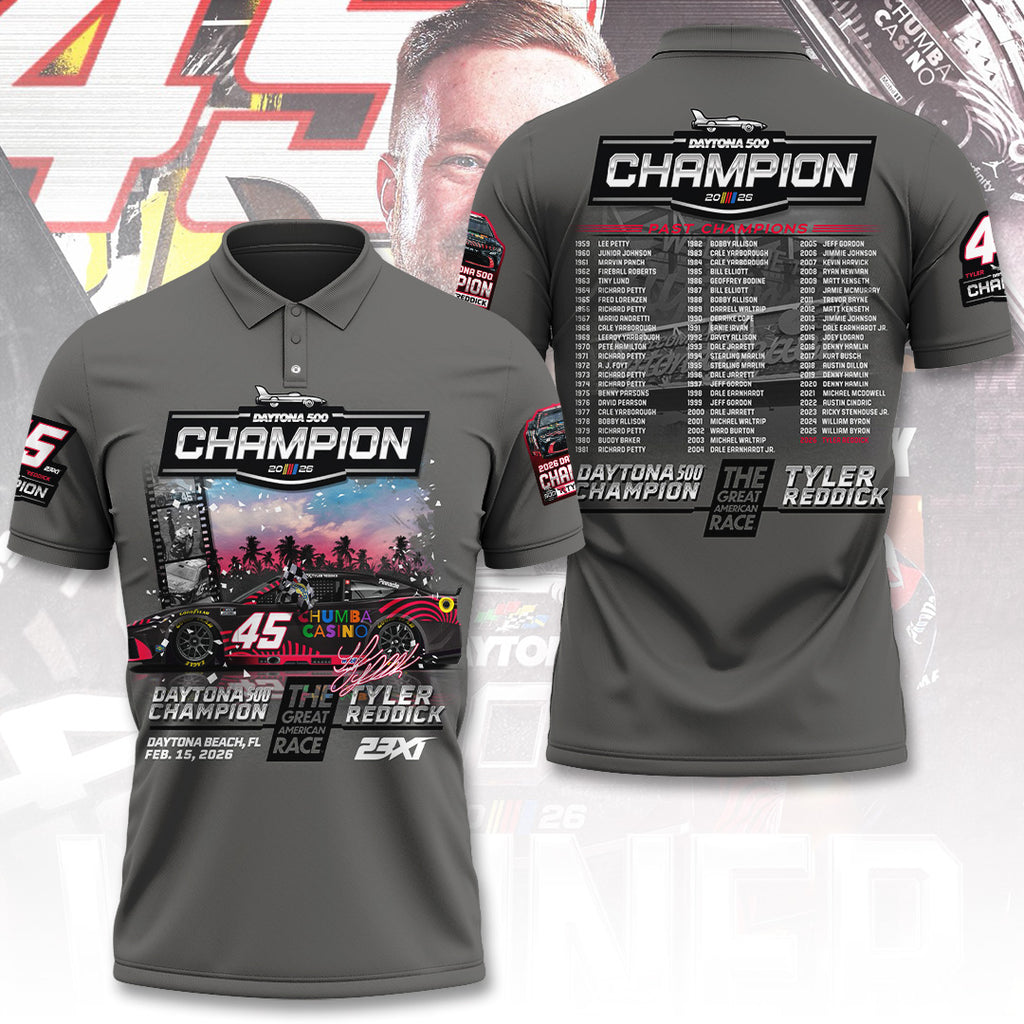 Tyler Reddick 2026 Daytona 500 Champion 3D Apparel – TANTN21129