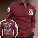 Star Trek 60th Anniversary Zip Polo Shirt – TANTN21159