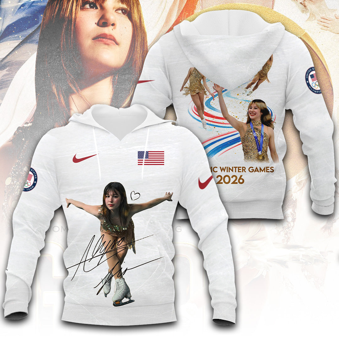Alysa Liu Olympic Winter Games 2026 3D Apparel – TANTN21169