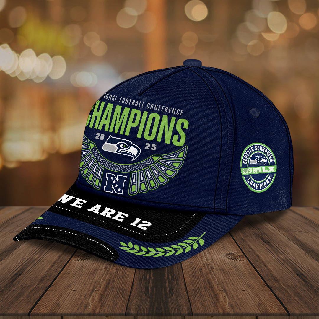 Seattle Seahawks 2025 Super Bowl LX Champions Classic Cap – TANTN21224