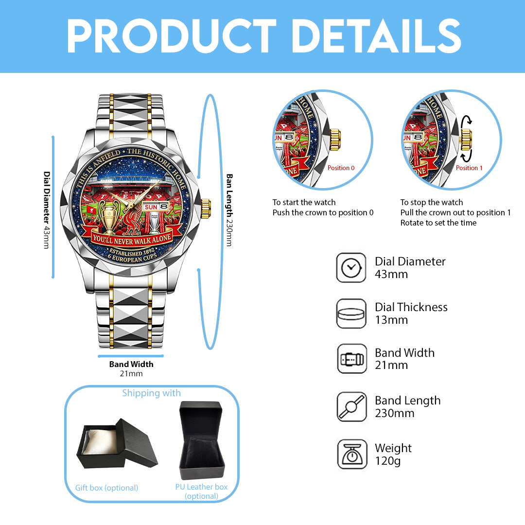 Liverpool FC Alloy Luxury Quartz Watch – TANTN21267