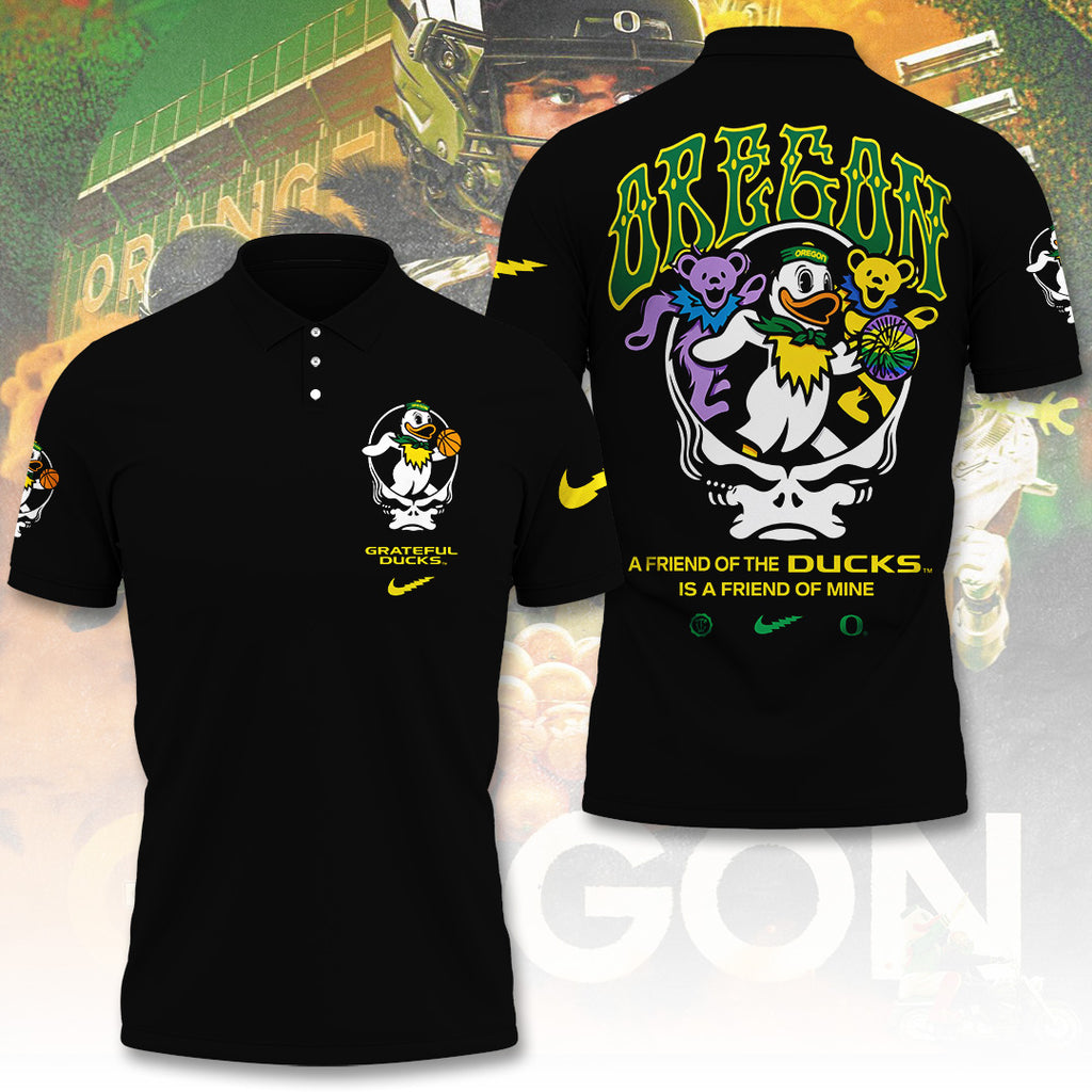 Oregon Ducks Men's Basketball x Grateful Ducks Steal Your Face 3D Apparel – TANTN21294