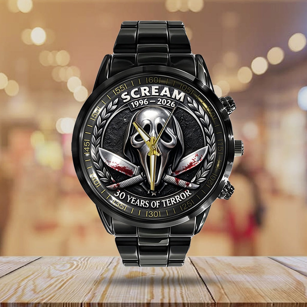 Scream Black Stainless Steel Watch – TANTN21309