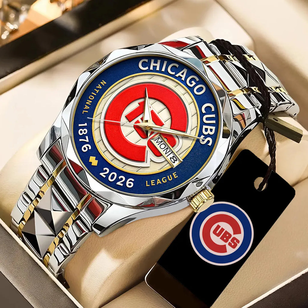 Chicago Cubs 150th Anniversary Alloy Luxury Quartz Watch – TANTN21330