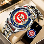 Chicago Cubs 150th Anniversary Alloy Luxury Quartz Watch – TANTN21330
