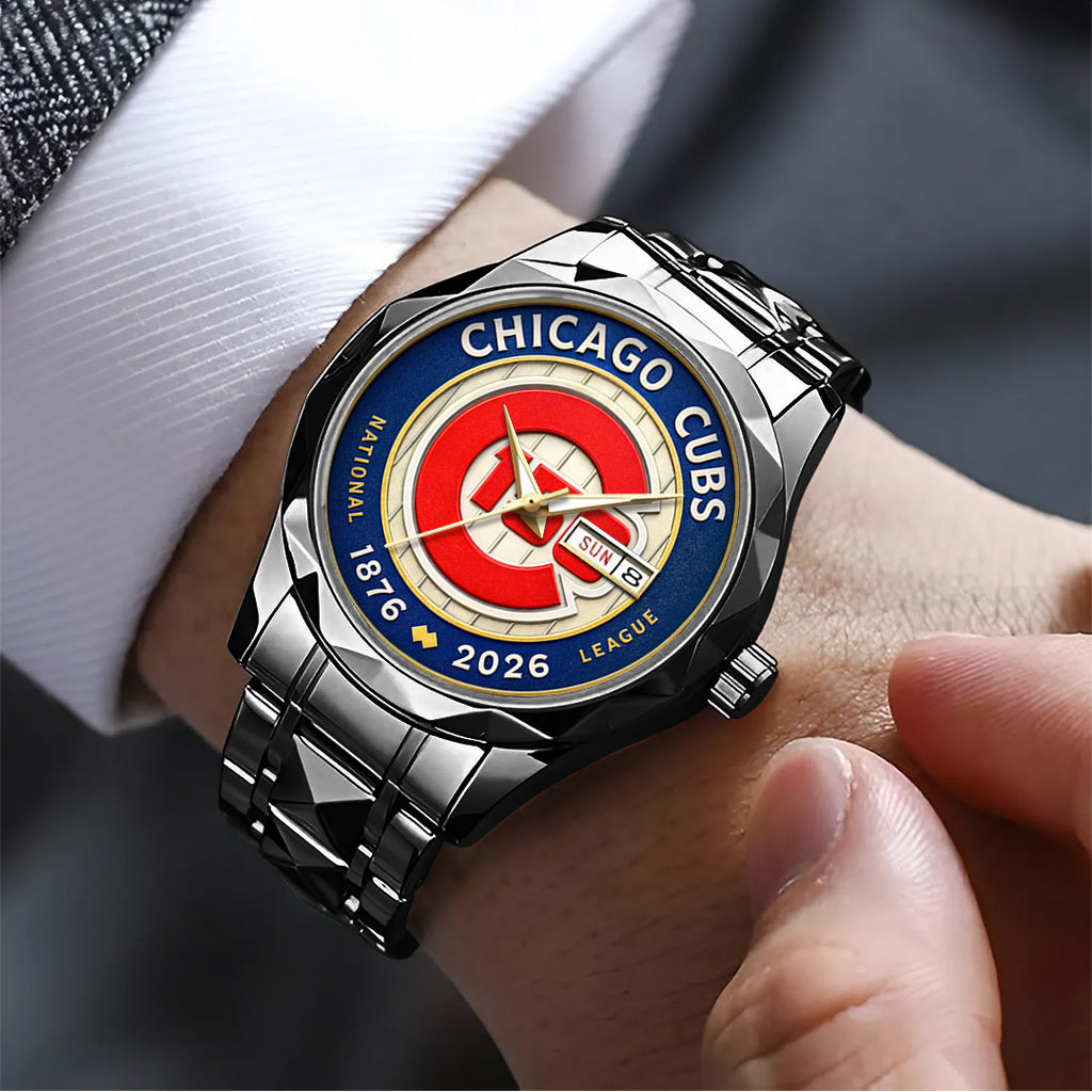 Chicago Cubs 150th Anniversary Alloy Luxury Quartz Watch – TANTN21330