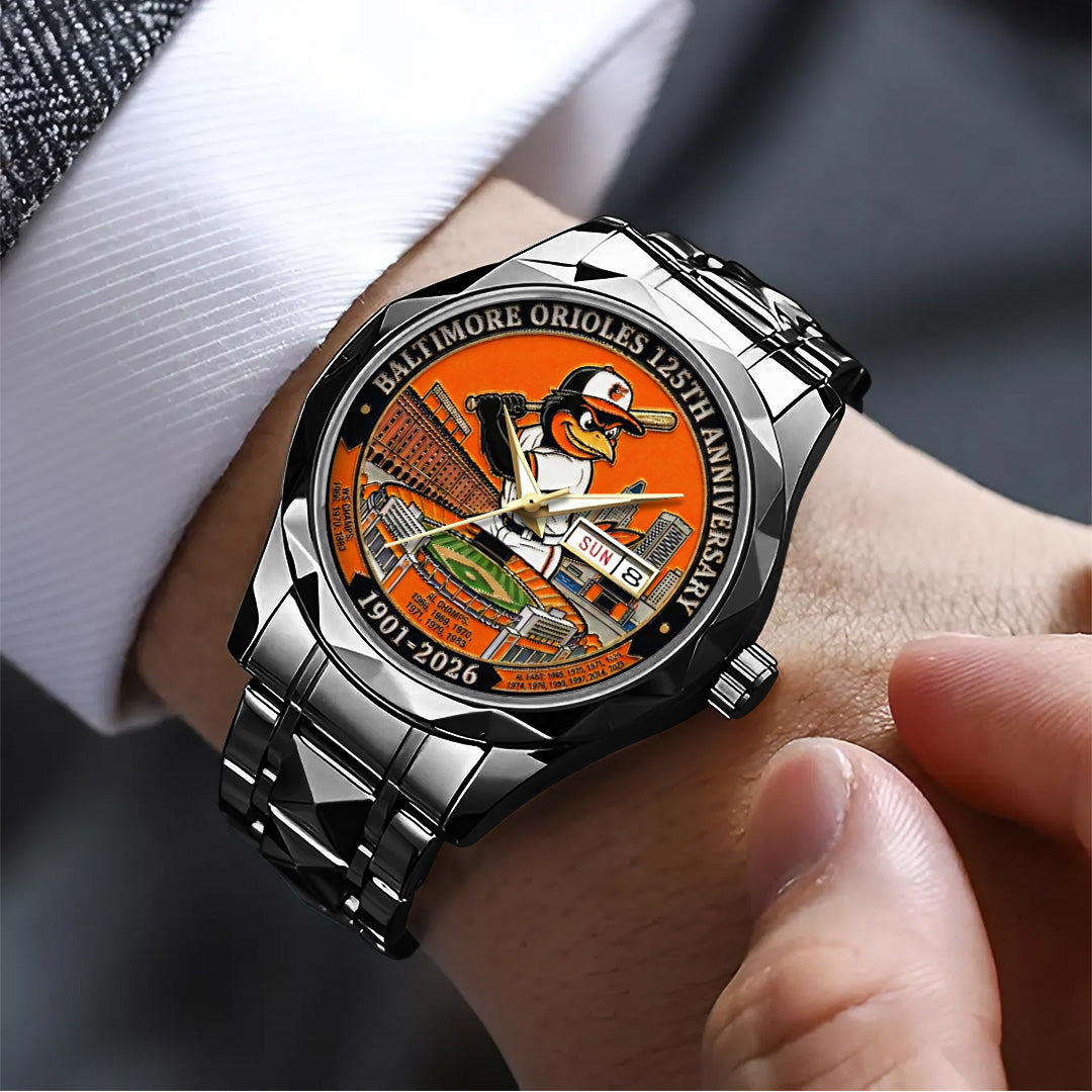 Baltimore Orioles 125th Anniversary 2026 Alloy Luxury Quartz Watch – TANTN21337
