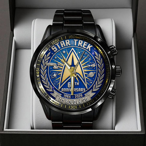 Star Trek 60th Anniversary 2026 Black Stainless Steel Watch – TANTN21385