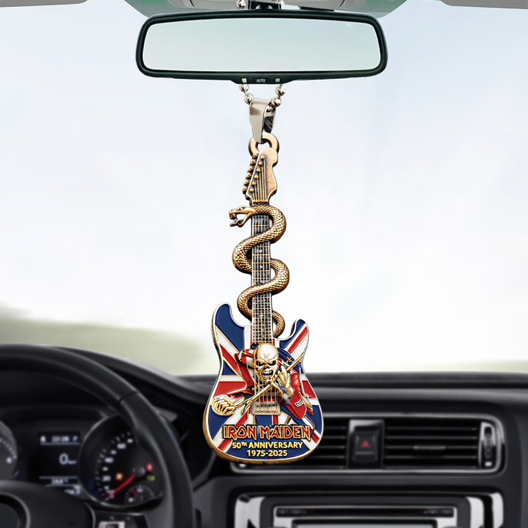 Iron Maiden 50th Anniversary Custom shape 2-sided Acrylic Car Ornament – TANTN21427