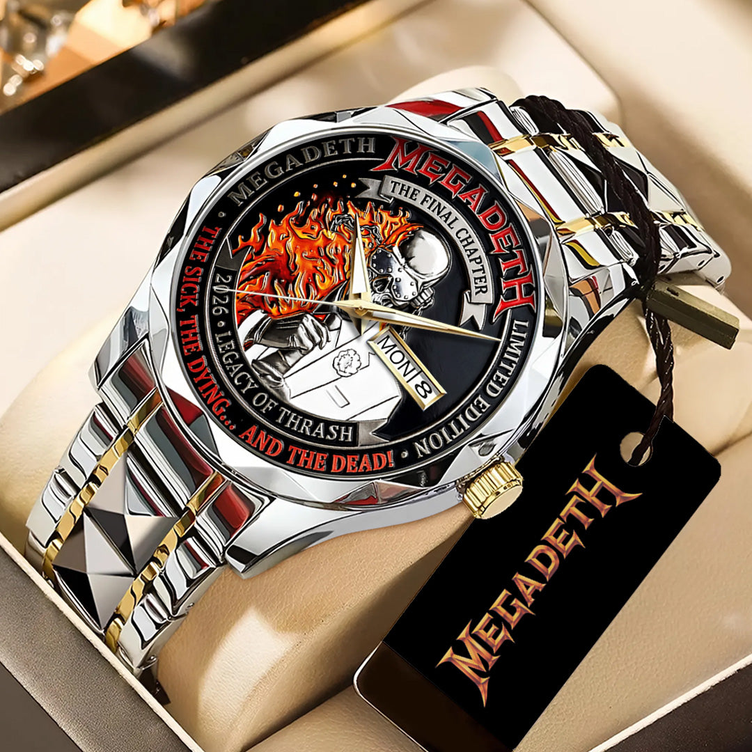 Megadeth Alloy Luxury Quartz Watch – TANTN21457