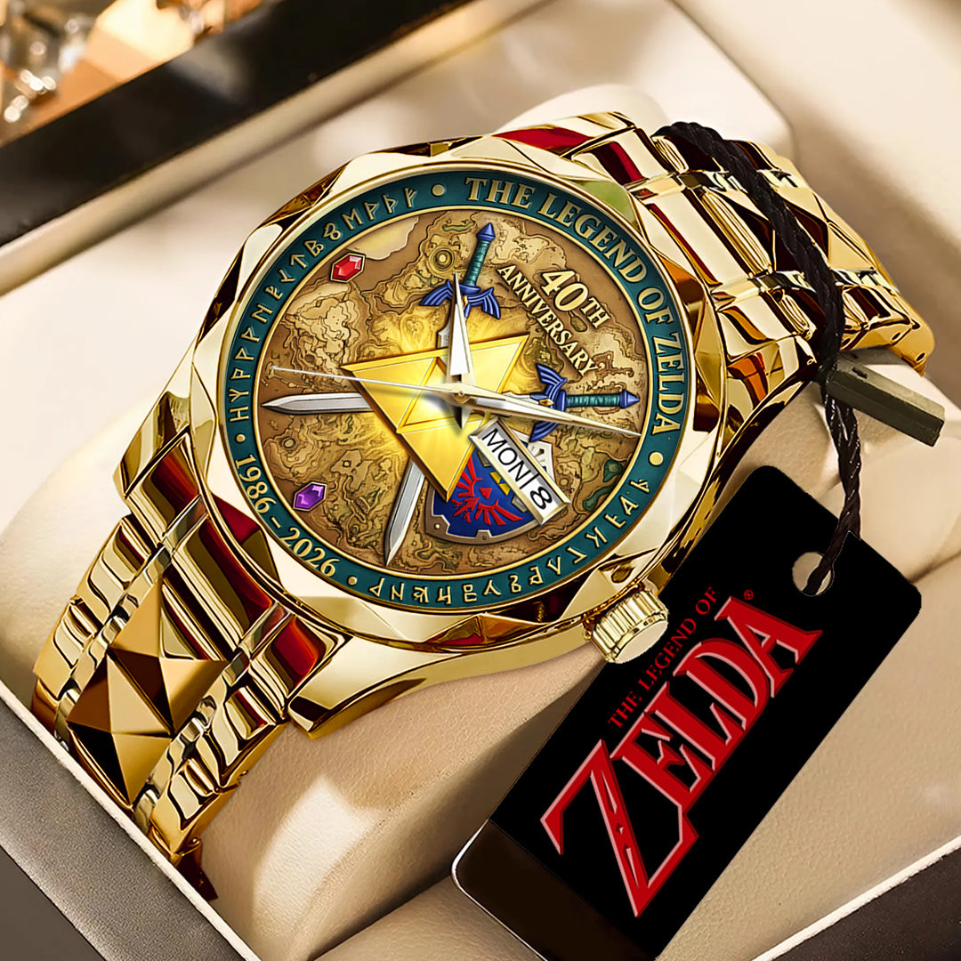 The Legend of Zelda 40th Anniversary Alloy Luxury Quartz Watch – TANTN21462
