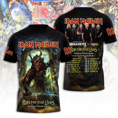 Iron Maiden Tour 2026 3D Apparel – TANTN21470