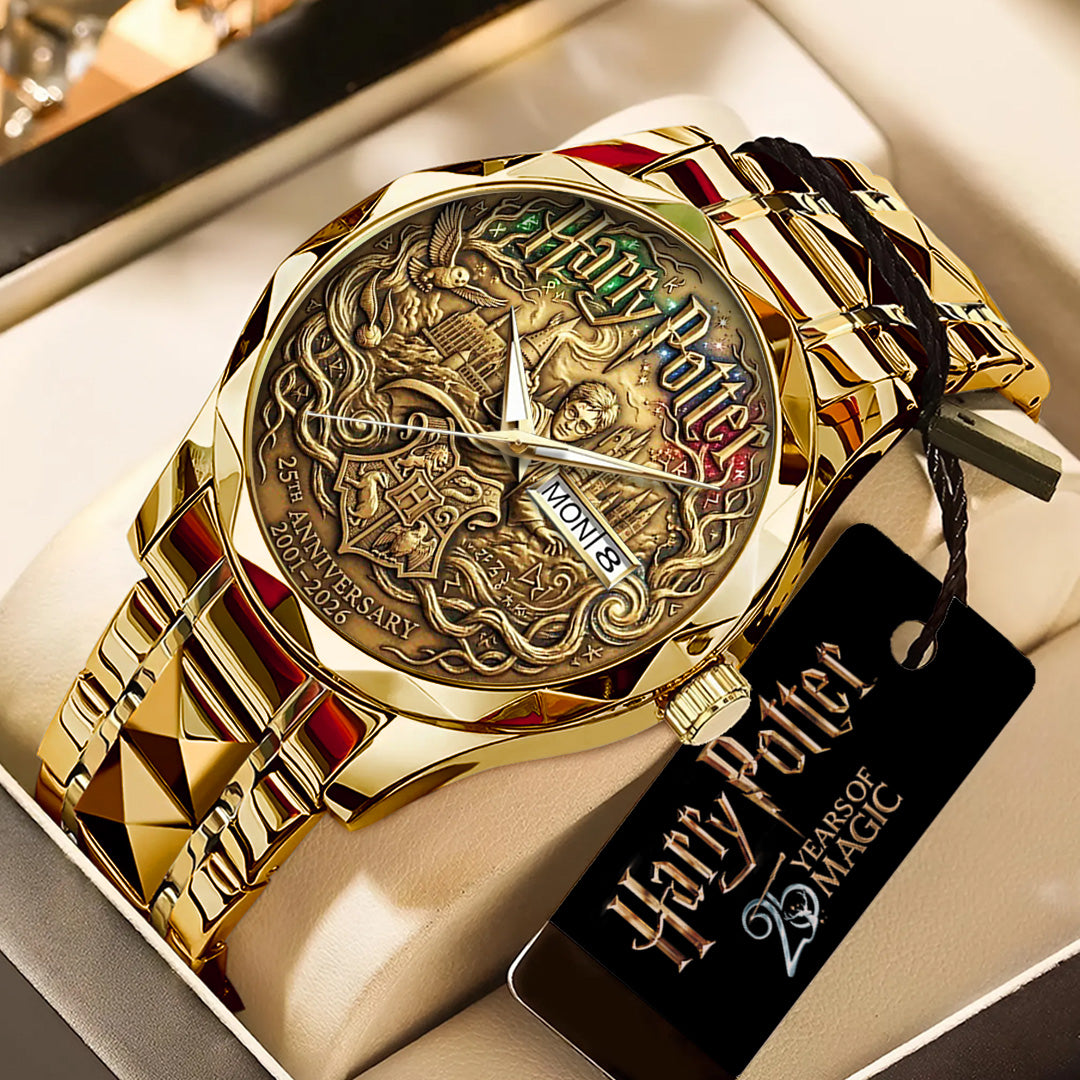 Harry Potter 25th Anniversary Alloy Luxury Quartz Watch – TANTN21484
