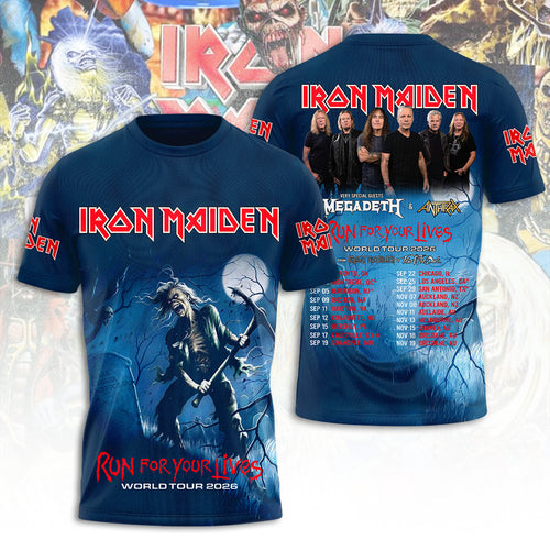 Iron Maiden Tour 2026 3D Apparel – TANTN21533