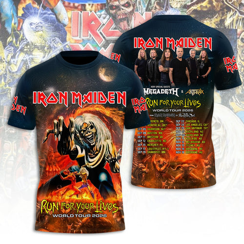 Iron Maiden Tour 2026 3D Apparel – TANTN21539