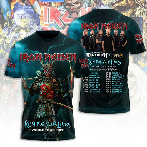 Iron Maiden Tour 2026 3D Apparel – TANTN21603