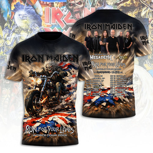 Iron Maiden Tour 2026 3D Apparel – TANTN21648