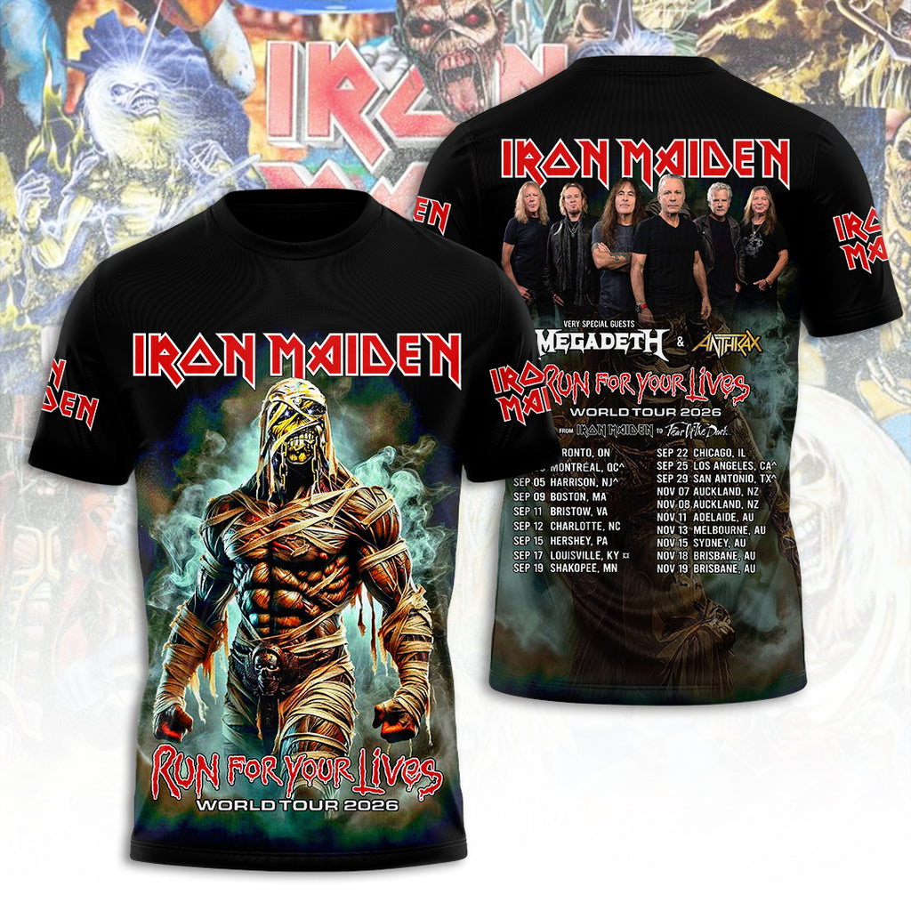 Iron Maiden Tour 2026 3D Apparel – TANTN21662