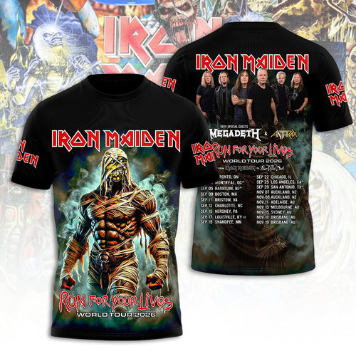 Iron Maiden Tour 2026 3D Apparel – TANTN21662