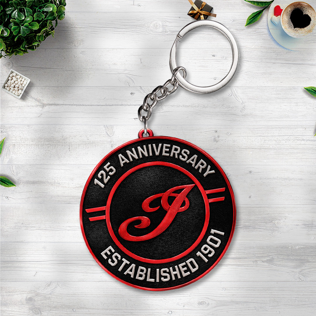 Indian Motorcycle 125th Anniversary Custom Shape 2-sided Keychain – TANTN21681