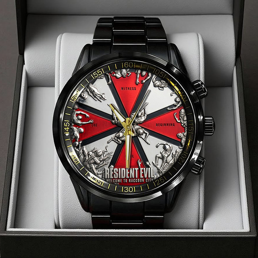 Resident Evil Black Stainless Steel Watch – TANTN21689