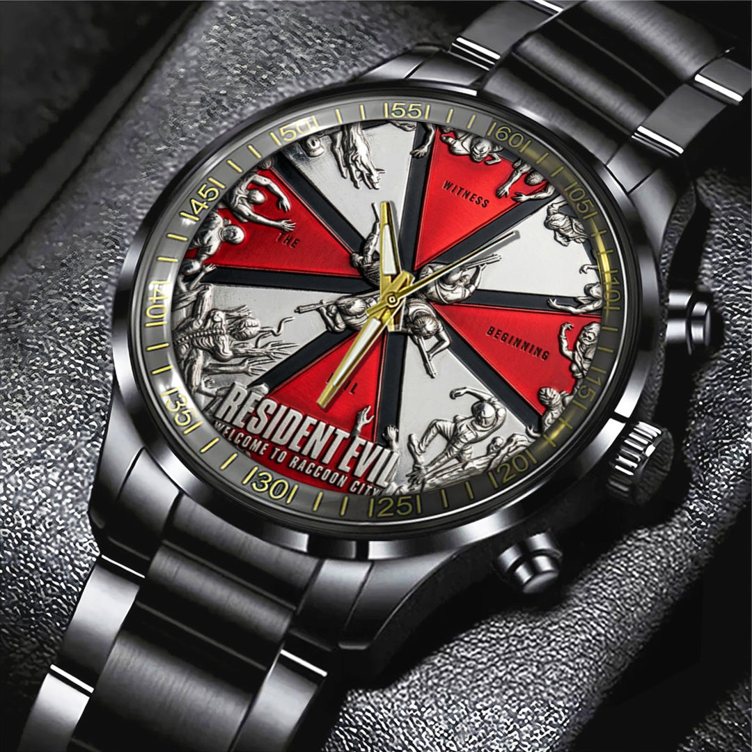 Resident Evil Black Stainless Steel Watch – TANTN21689