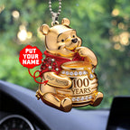 Personalized Winnie-the-Pooh Custom shape 2-sided Acrylic Car Ornament – TANTN21709