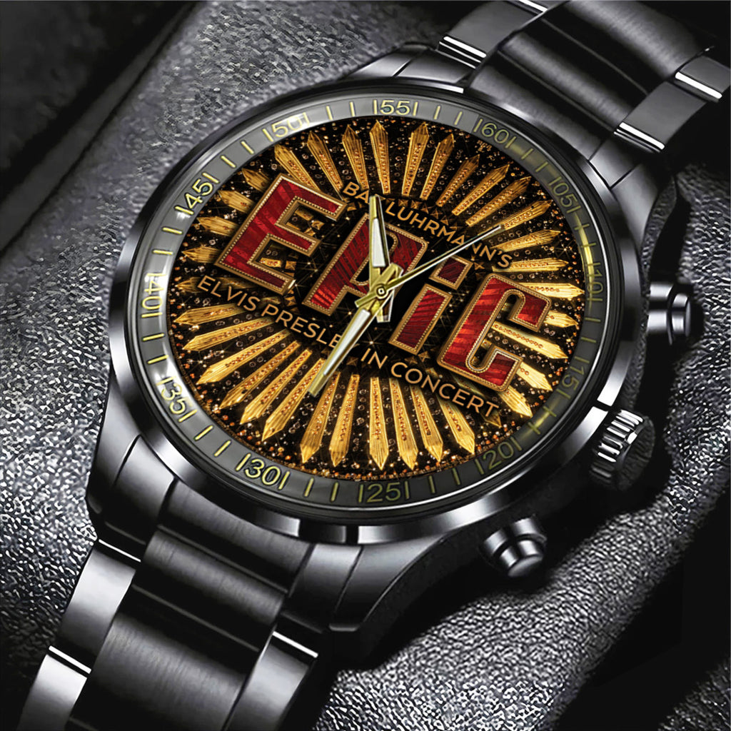 Elvis Presley Black Stainless Steel Watch – TANTN21804