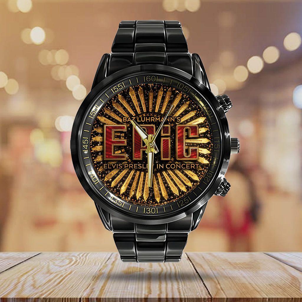 Elvis Presley Black Stainless Steel Watch – TANTN21804