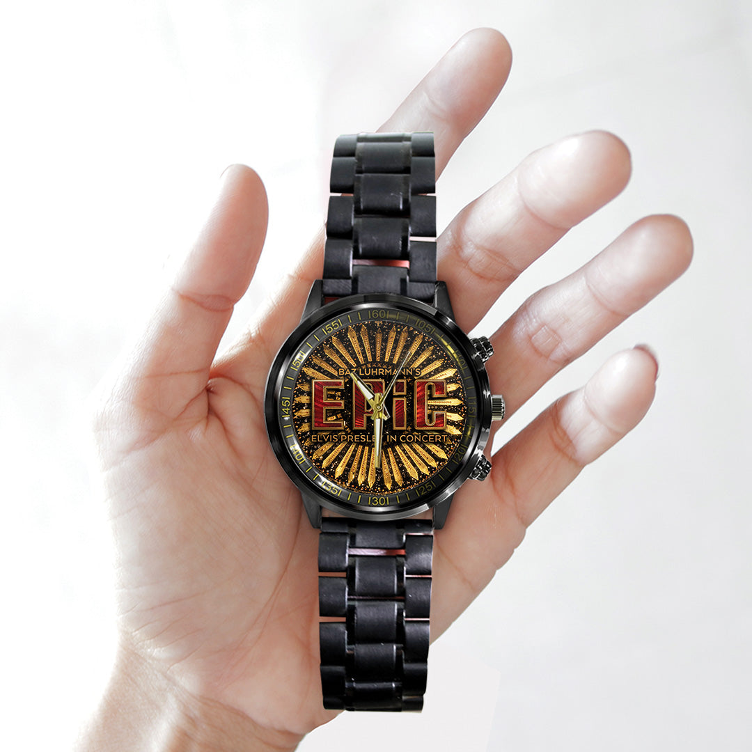 Elvis Presley Black Stainless Steel Watch – TANTN21804