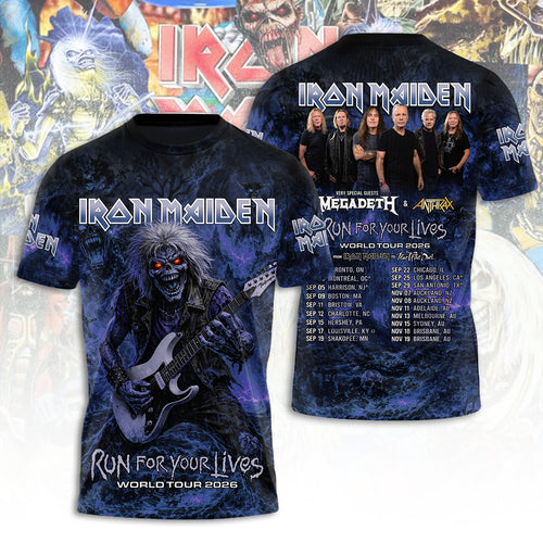 Iron Maiden Tour 2026 3D Apparel – TANTN21811