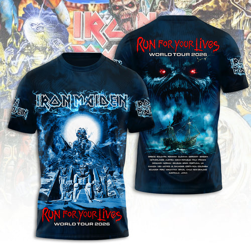 Iron Maiden Tour 2026 3D Apparel – TANTN21873