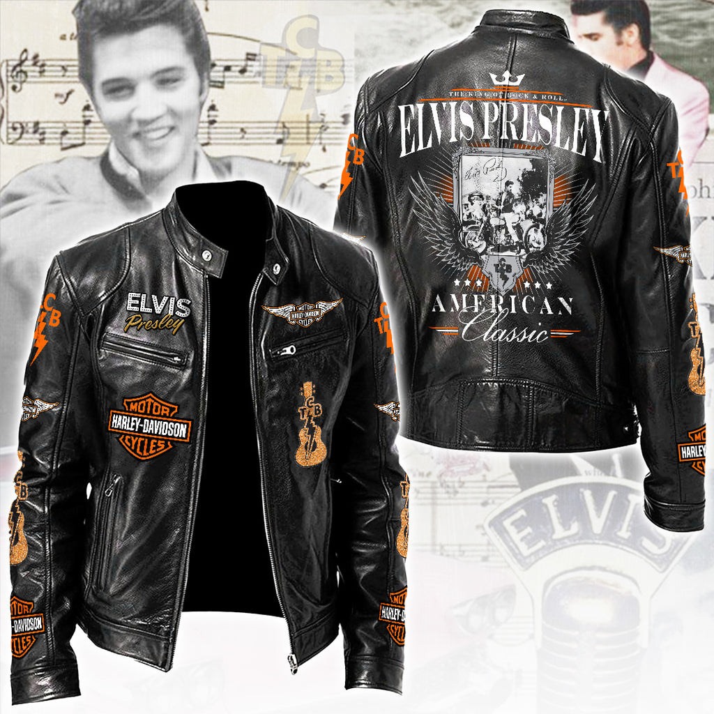 Elvis Presley Motorcycle Leather Jacket – TANTN21887