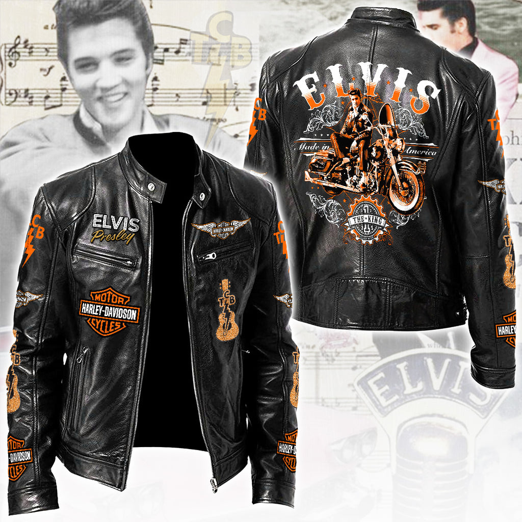 Elvis Presley Motorcycle Leather Jacket – TANTN21905