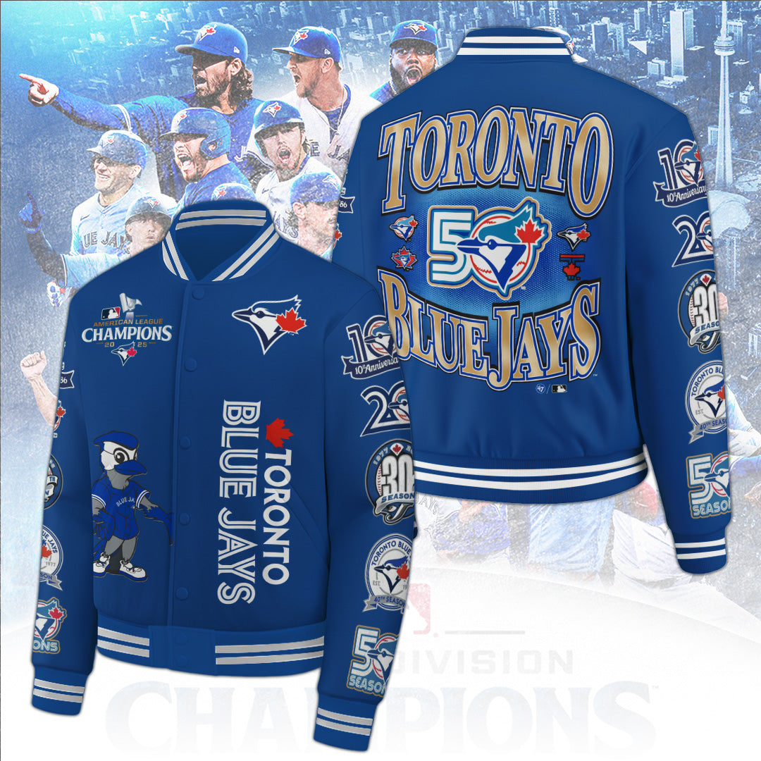 Toronto Blue Jays 50th Anniversary Varsity Jacket – TANTN22070