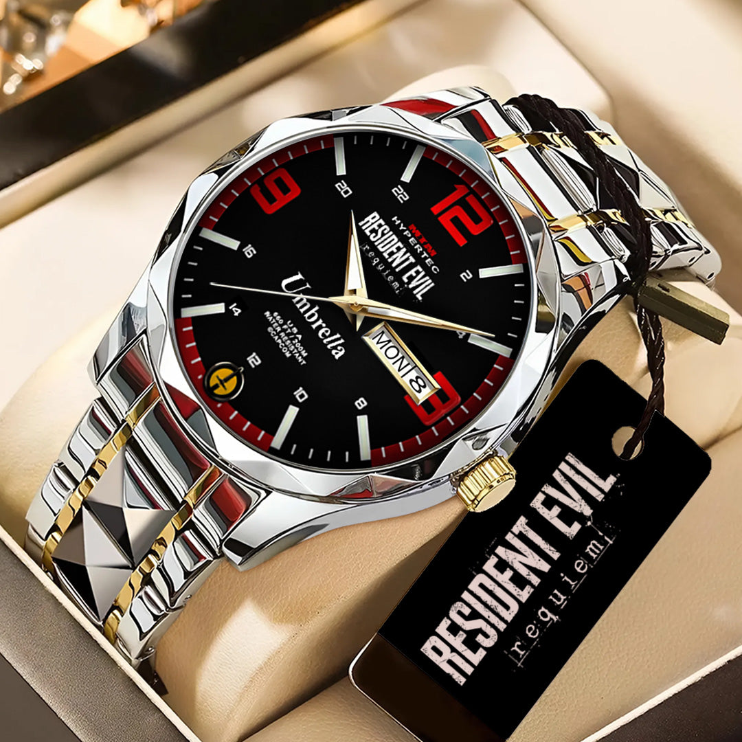 Resident Evil Requiem Alloy Luxury Quartz Watch – TANTN22225